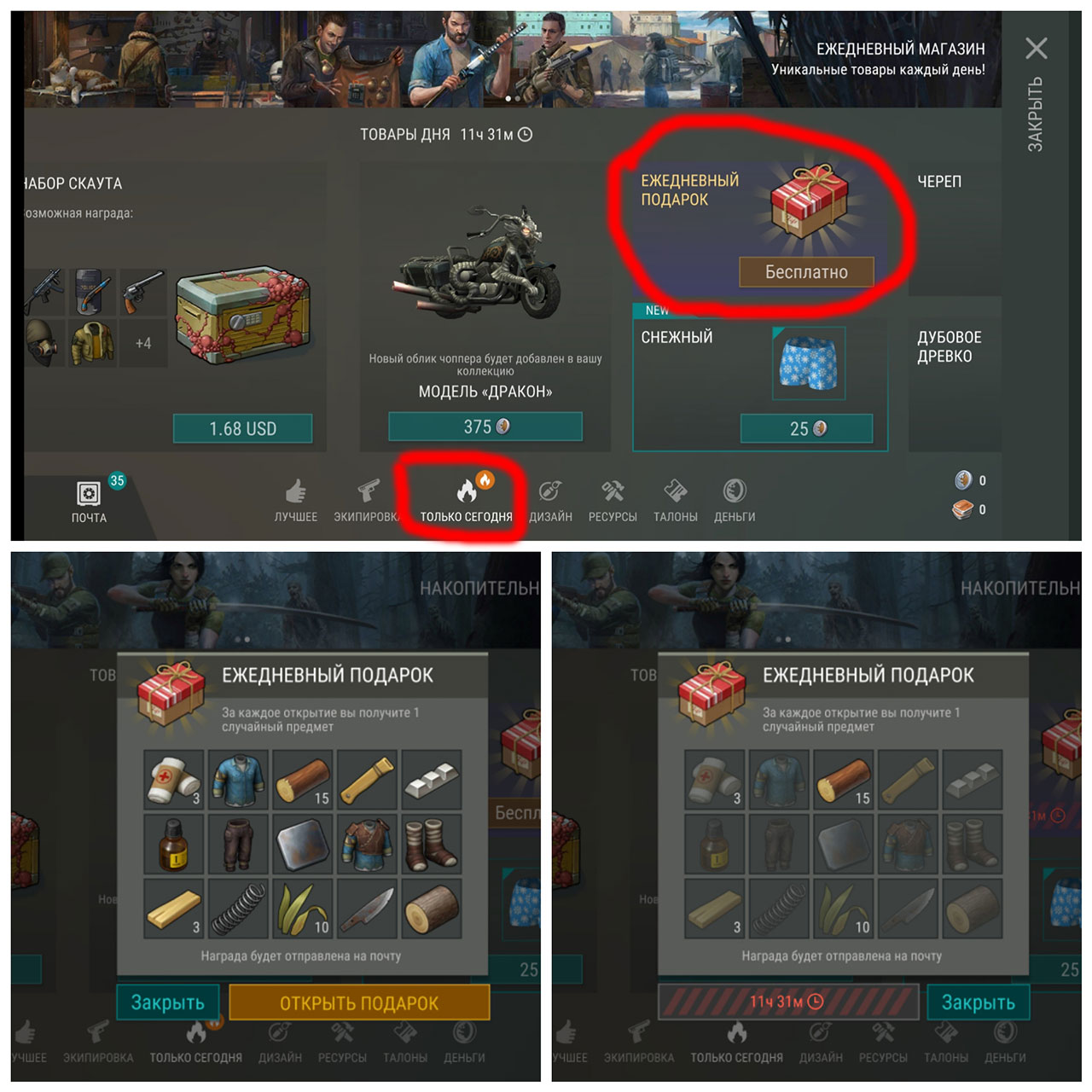 Ежедневный подарок в Last Day